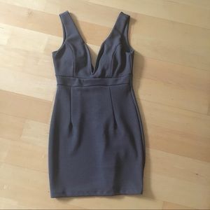 Deep V bodycon dress